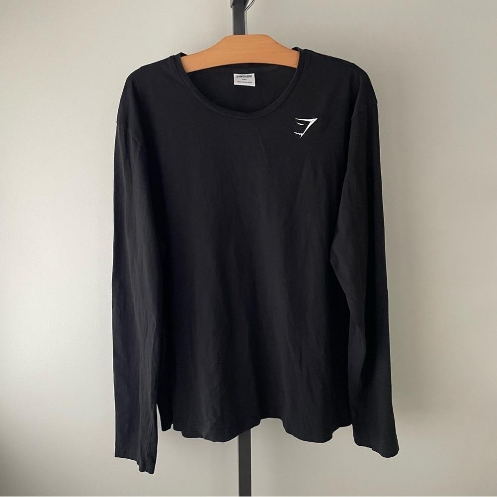 Gymshark Long Sleeve Tshirt Mens Tee Black Size XXL